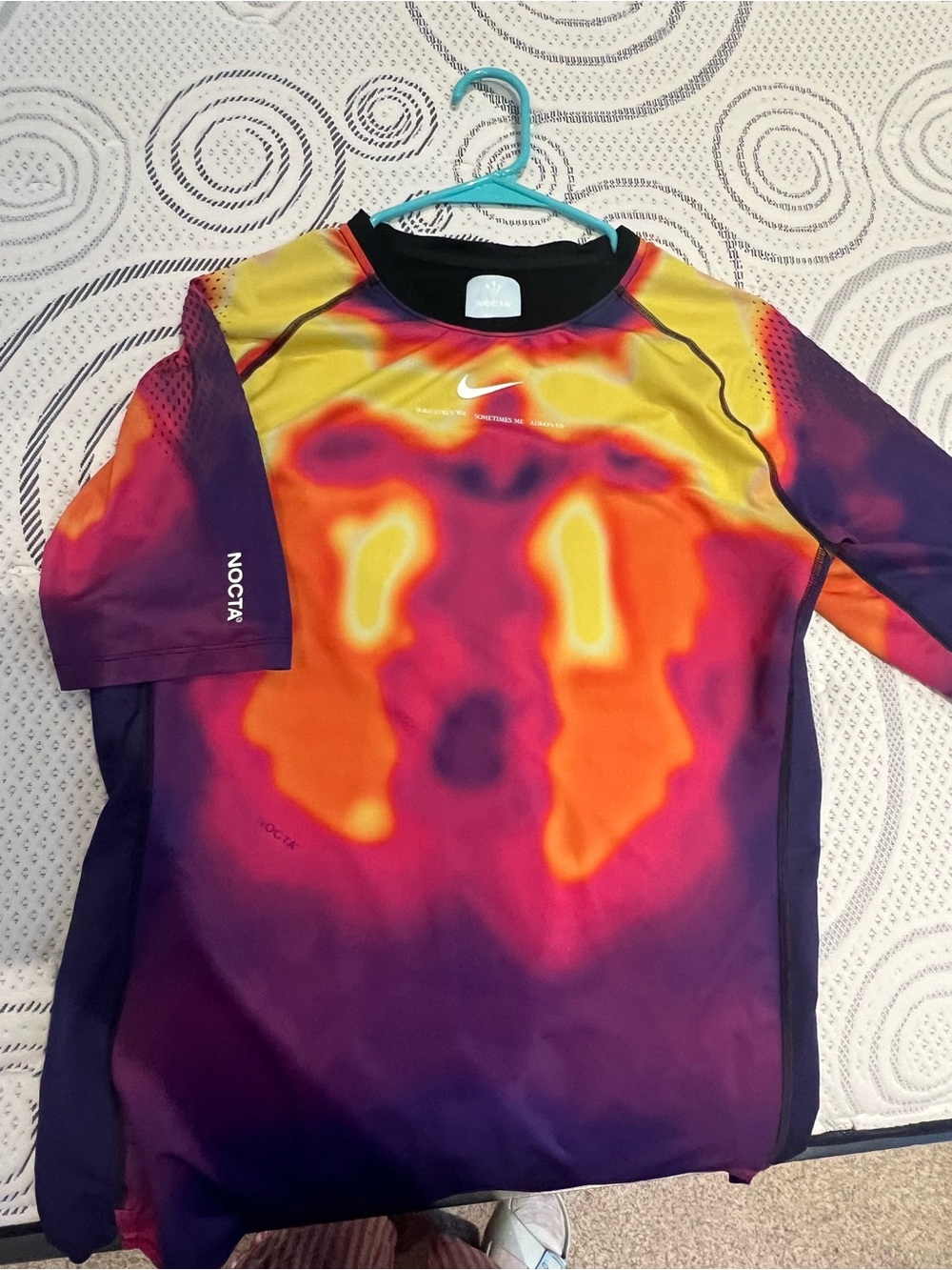 Men's Heat-Map Short Sleeve  Top - Purple/Orange/Yellow